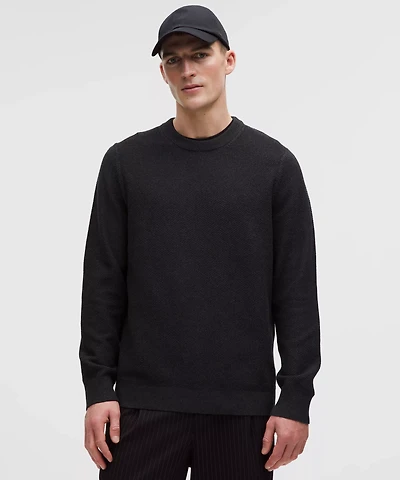 Textured Knit Crewneck Sweater | Men's Sweaters