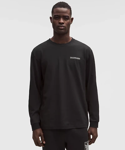 Team Canada Men's Heavyweight Cotton Long-Sleeve Shirt COC Logo *Graphic