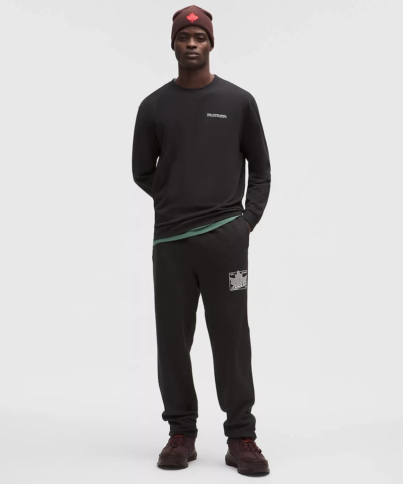 Team Canada Men's Heavyweight Cotton Long-Sleeve Shirt COC Logo *Graphic