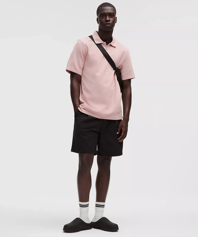 Cotton Pique Short-Sleeve Polo Shirt | Men's Shirts