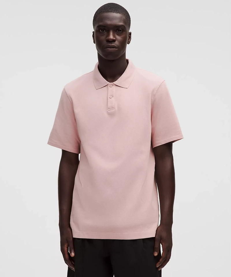 Cotton Pique Short-Sleeve Polo Shirt | Men's Shirts