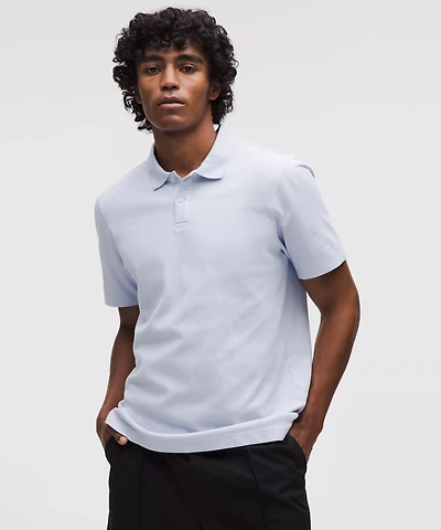 Cotton Pique Short-Sleeve Polo Shirt | Men's Shirts