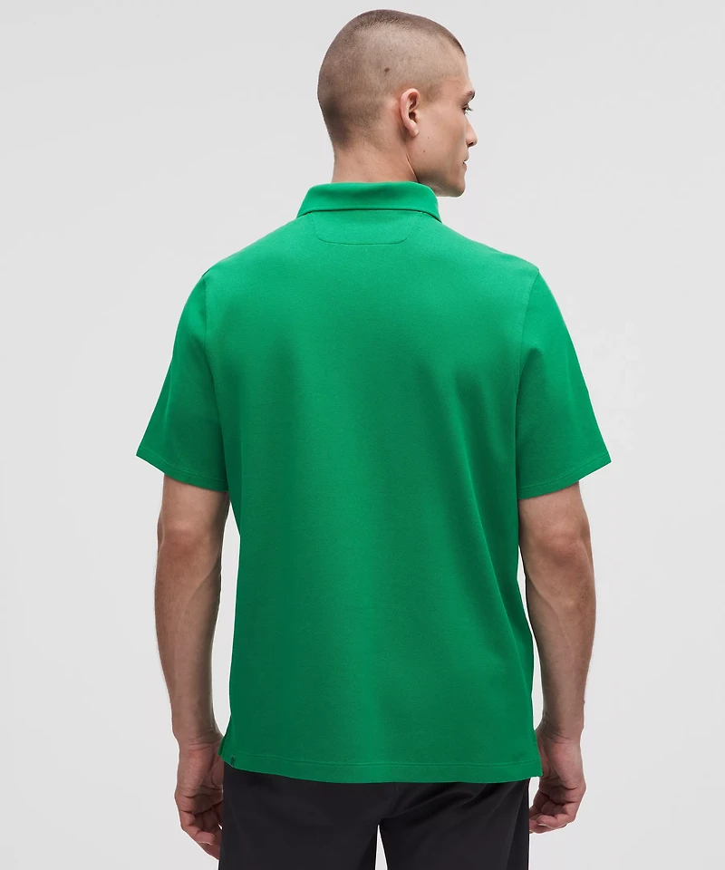 Cotton Pique Short-Sleeve Polo Shirt