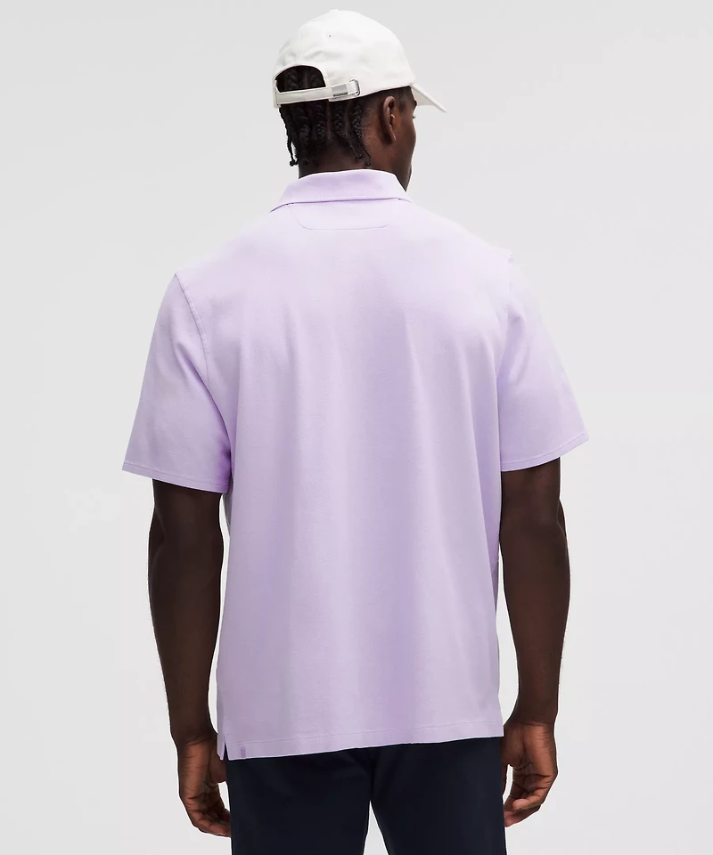 Cotton Pique Short-Sleeve Polo Shirt | Men's Shirts
