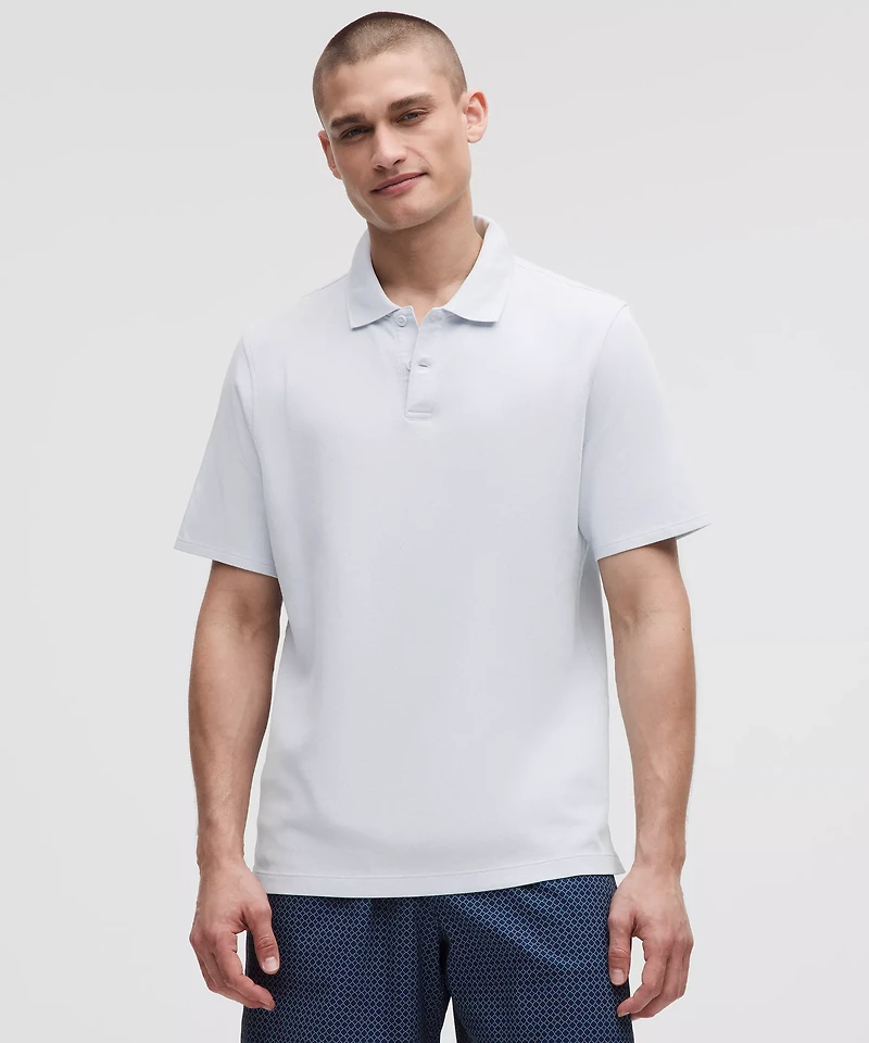 Cotton Pique Short-Sleeve Polo Shirt | Men's Shirts