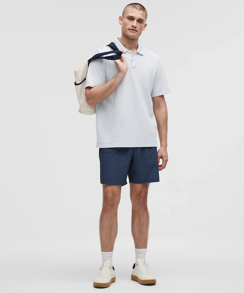 Cotton Pique Short-Sleeve Polo Shirt | Men's Shirts