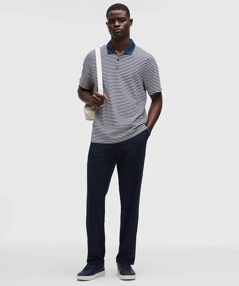 Cotton Pique Short-Sleeve Polo Shirt