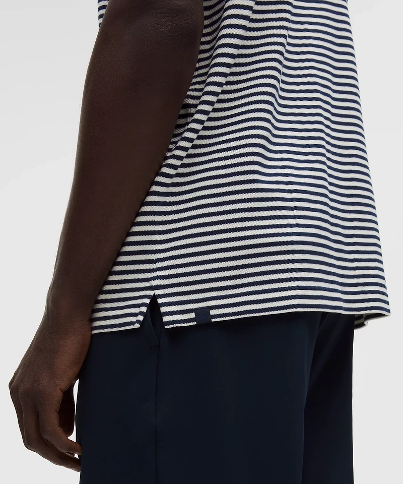 Cotton Pique Short-Sleeve Polo Shirt