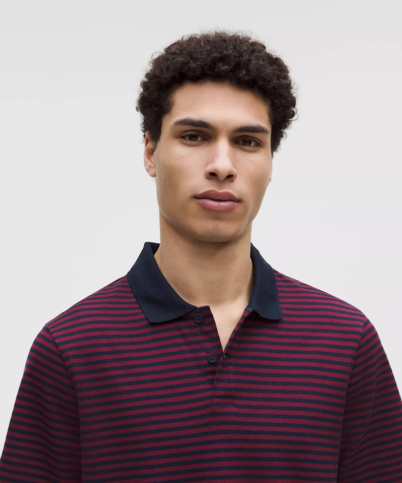 Cotton Pique Short-Sleeve Polo Shirt