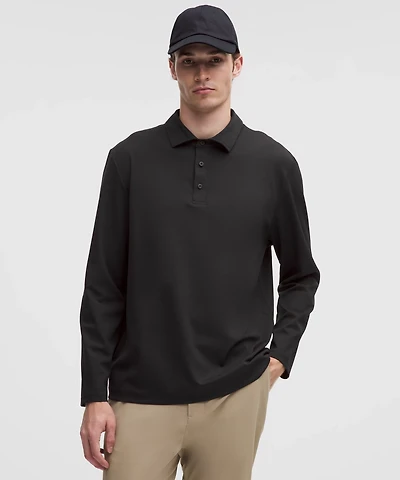 Relaxed-Fit Long-Sleeve Golf Polo Shirt | Men's Shirts