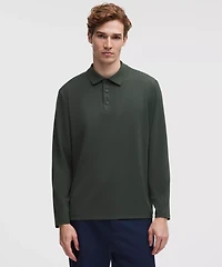 Relaxed-Fit Long-Sleeve Golf Polo Shirt