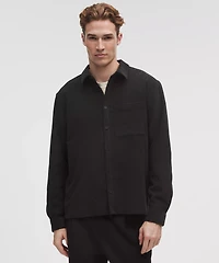 Corduroy Relaxed-Fit Long-Sleeve Button-Up Shirt