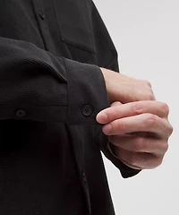 Corduroy Relaxed-Fit Long-Sleeve Button-Up Shirt