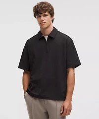 Daydrift Oversized Zip-Neck Polo Shirt