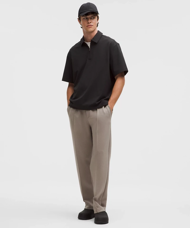 Daydrift Oversized Zip-Neck Polo Shirt