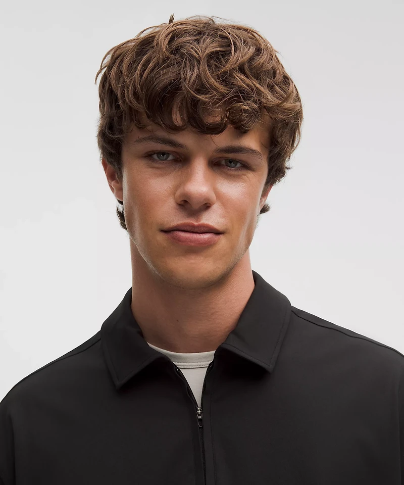 Daydrift Oversized Zip-Neck Polo Shirt