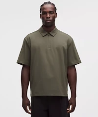 Daydrift Oversized Zip-Neck Polo Shirt