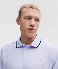 UV-Protective Striped Mesh Tennis Polo Shirt | Men's Shirts