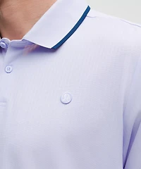 UV-Protective Striped Mesh Tennis Polo Shirt | Men's Shirts