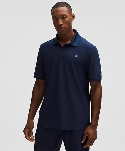 UV-Protective Striped Mesh Tennis Polo Shirt | Men's Shirts