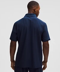 UV-Protective Striped Mesh Tennis Polo Shirt | Men's Shirts