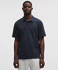 Pique Performance Johnny-Collar Short-Sleeve Shirt