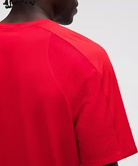 UV-Protective Mesh Panelled Tennis Shirt