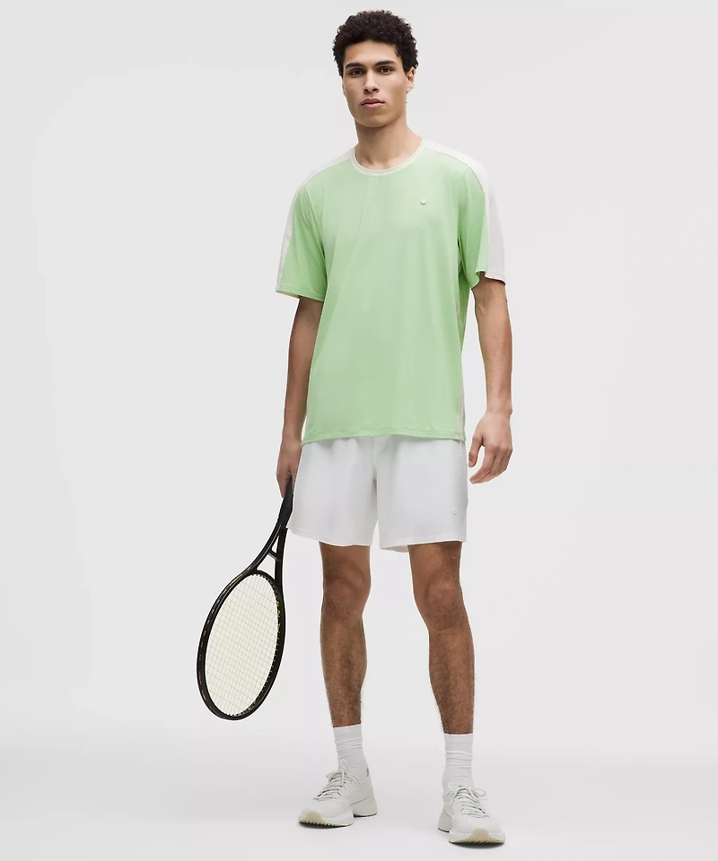 UV-Protective Mesh Panelled Tennis Shirt