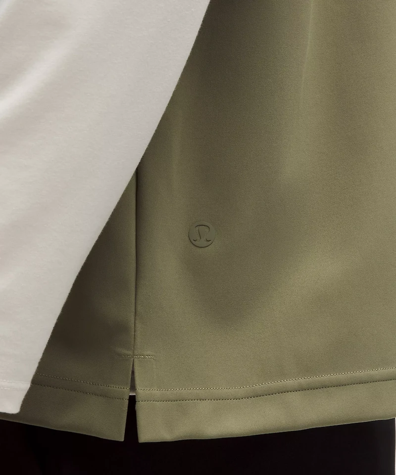 Daydrift Oversized Zip-Neck Polo Shirt