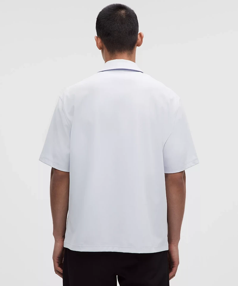 Daydrift Oversized Zip-Neck Polo Shirt