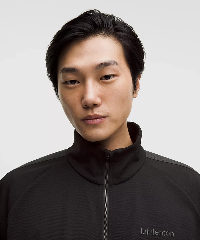 Pique Relaxed-Fit Track Jacket