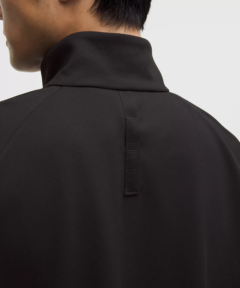 Pique Relaxed-Fit Track Jacket