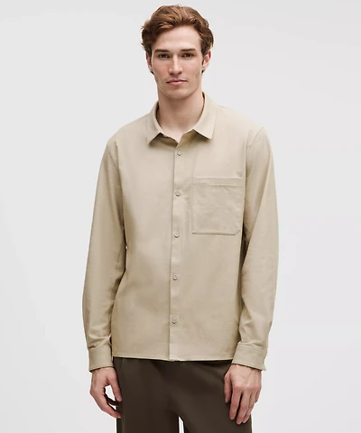 Brushed Woven Overshirt | Men's Button Down & Dress Shirts