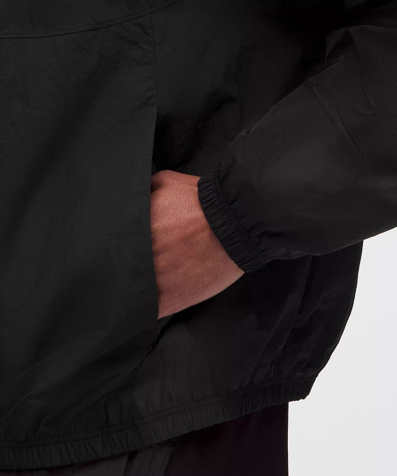 Nylon Oversized Track Jacket