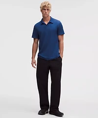Textured Seamless Polo Shirt