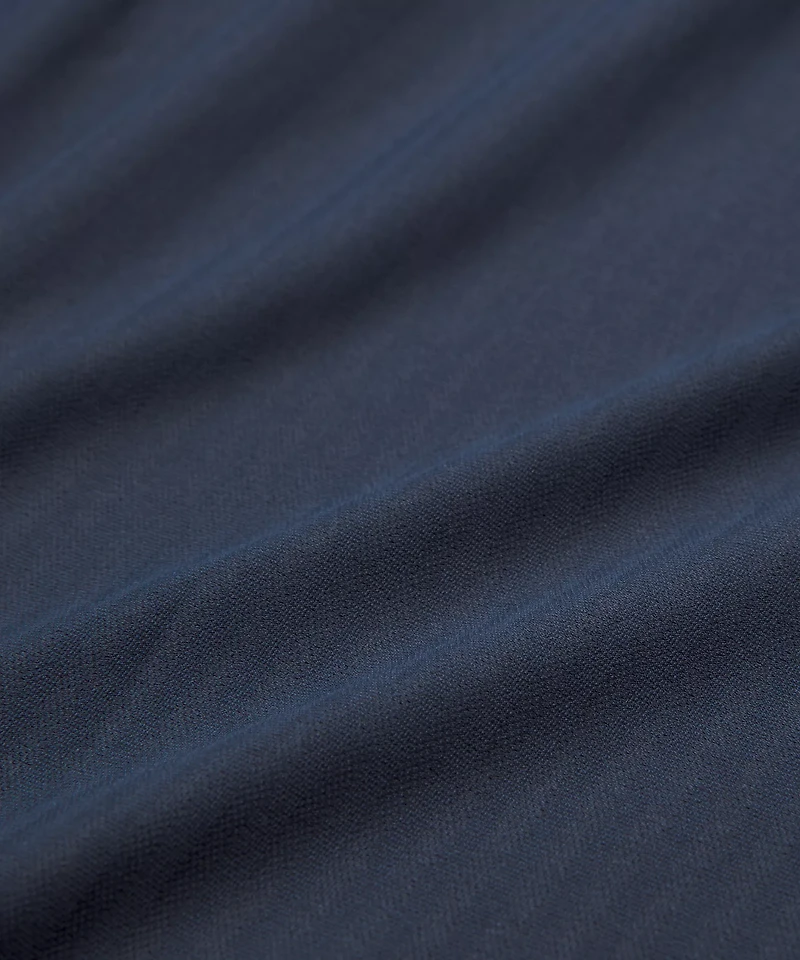 UV-Protective Striped Mesh Tennis Polo Shirt