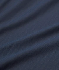 UV-Protective Striped Mesh Tennis Polo Shirt