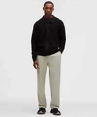 Cotton-Blend Knit Collared Cardigan