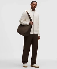 Cotton-Blend Knit Full-Zip Sweater