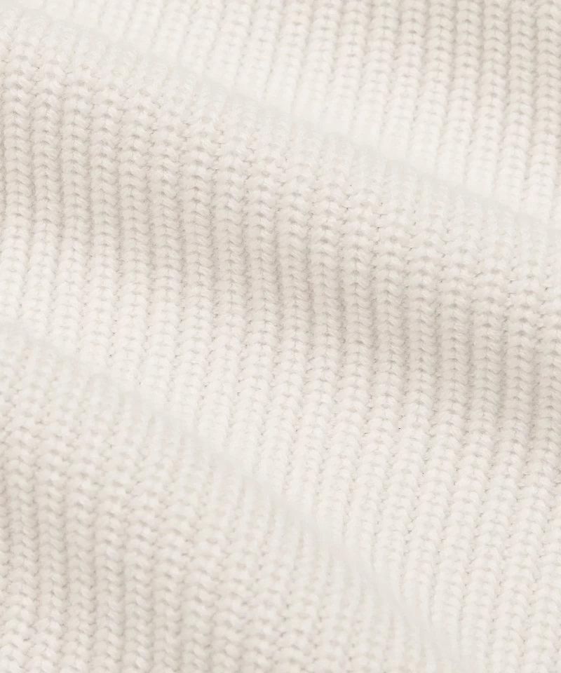 Cotton-Blend Knit Full-Zip Sweater