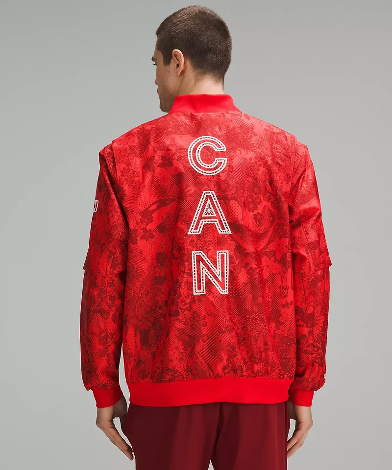 Team Canada Men's Vented Jacquard Bomber Jacket *COC Logo