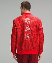 Team Canada Men's Vented Jacquard Bomber Jacket *COC Logo