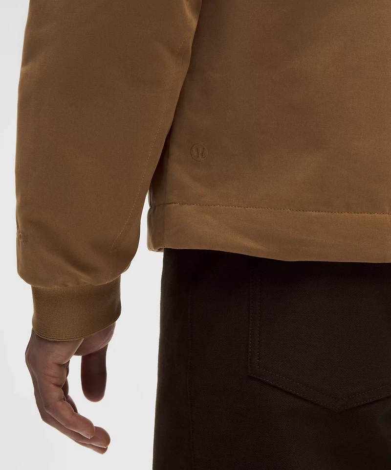 Insulated Cotton-Blend Bomber Jacket