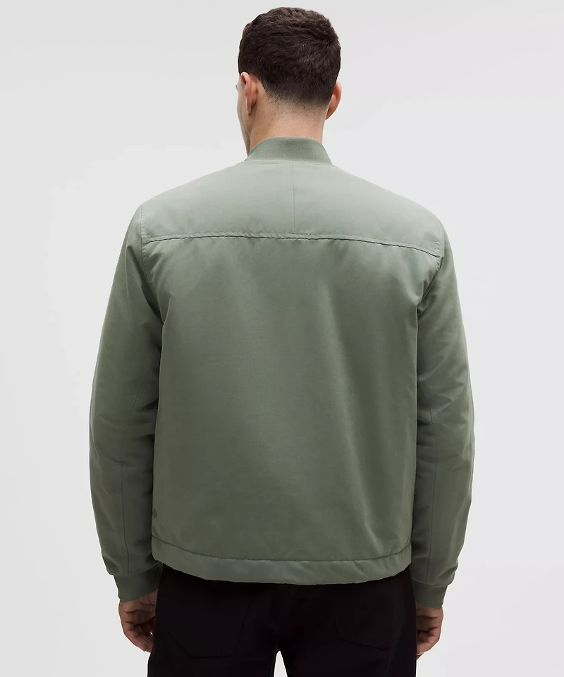 Insulated Cotton-Blend Bomber Jacket