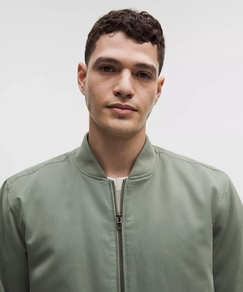 Insulated Cotton-Blend Bomber Jacket