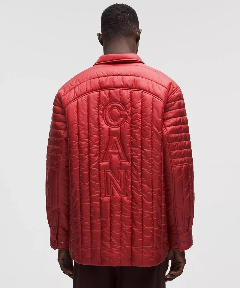 Team Canada Men's Nylon Taffeta Insulated Shacket *COC Logo