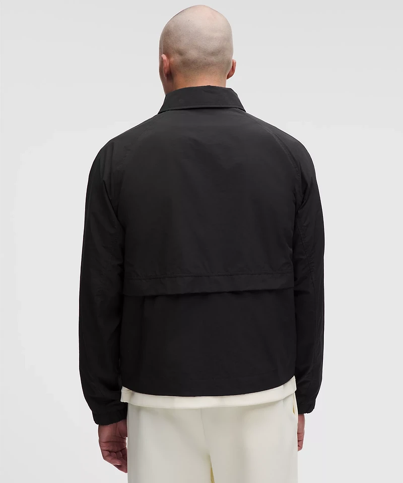 Cotton-Blend Collared Jacket