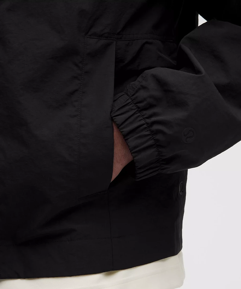 Cotton-Blend Collared Jacket