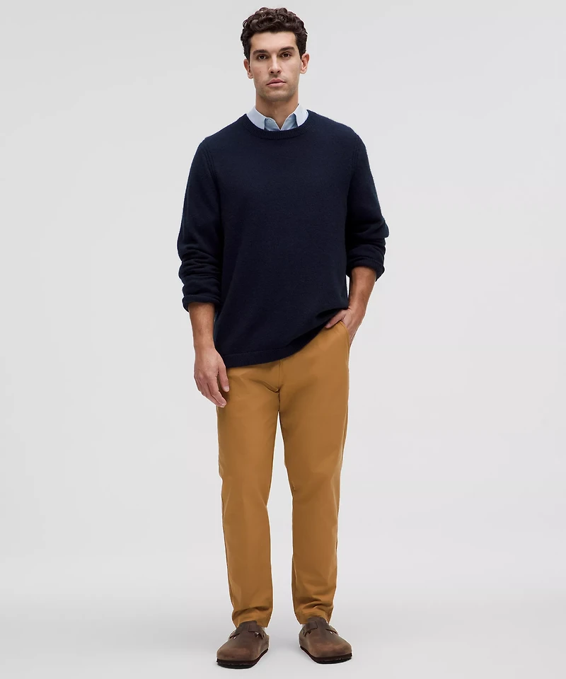 Slim-Tapered Smooth Twill Trouser *Cropped | Men's Trousers