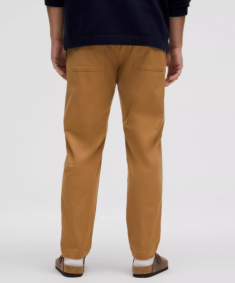 Slim-Tapered Smooth Twill Trouser *Cropped | Men's Trousers